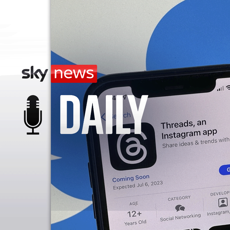 SkyNews's tweet photo. On the #Daily Podcast, @sallylockwood takes a closer look at how Threads measures up against Twitter with journalist, @stokel. Plus, Sally discusses the rivalry between Zuckerberg and Musk with UEA's Associate Professor in Cultural Politics, @BenLittle

👉 https://t.co/EQl7rJmhIT