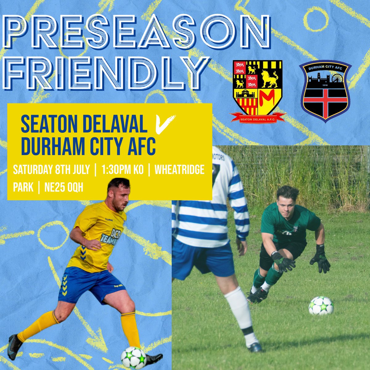 Durham_City_FC's tweet photo. Up next! We’re away to Seaton Delaval

👤 @delavalafc 
📆 Saturday 8th July
⏰ 1:30pm KO
🏟️ Wheatridge Park, NE25 0QH

#DurhamCityAFC #DCAFC #TheCitizens https://t.co/6S26hKmThZ
