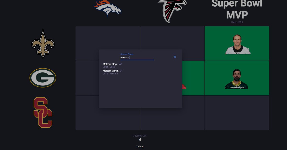 EvanTReid's tweet photo. @nflgridirongame Malcom Smith doesn't seem to be appearing for me. https://t.co/N8hsldzPce