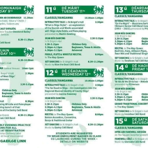 slowsession's tweet photo. The great South Sligo Summer School (@SSMusicWeek), starts next week! 
Registration ends tomorrow, July 7th, at 11pm so hop onto their site now! 👍 
#SligoStyle #SligoMusic 
#IrishTraditionalMusic https://t.co/CXW9xHlCq9