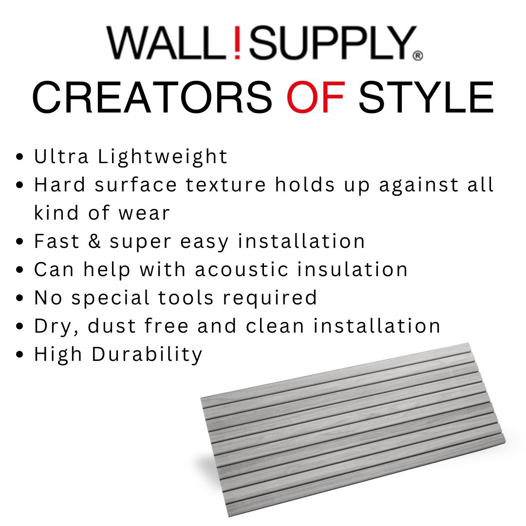 wall_supply's tweet image. Elevate your space with timeless beauty that seamlessly blends modern design and tranquility ✨ Let our simple, easy to install wall panels change any room  

#wallsupply #wallpanels #diyhomeprojects #diy
