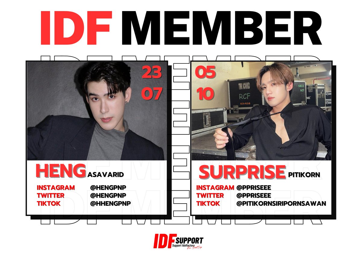 IdfSupport_'s tweet photo. IDFSUPPORT TH Support #IdolfactoryTH 🏭For #Saint_sup

IDFmember:
 
🐉SAINT #Saint_sup 🎖️
🐺BILLY #bbil1ypn
🐽BABE #babiibabe
🐴HENG #hengpnp
🐰SURPRISE #ppriseee 
[?] TACK #ttack
[?] POOM #ppoomntp_ https://t.co/y9iKYRcZUD