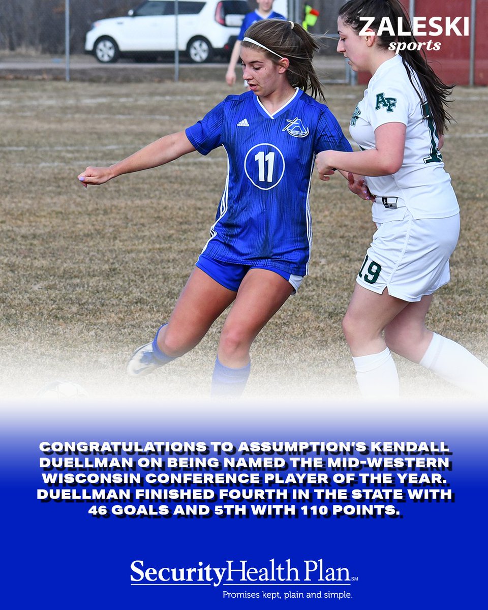Duellman scores 46 goals and wins Player of the Year.