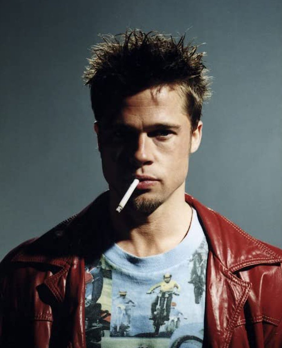 viwahv's tweet photo. Found this photo and made a poster for the movie "Fight Club" https://t.co/vQCkPz2wue