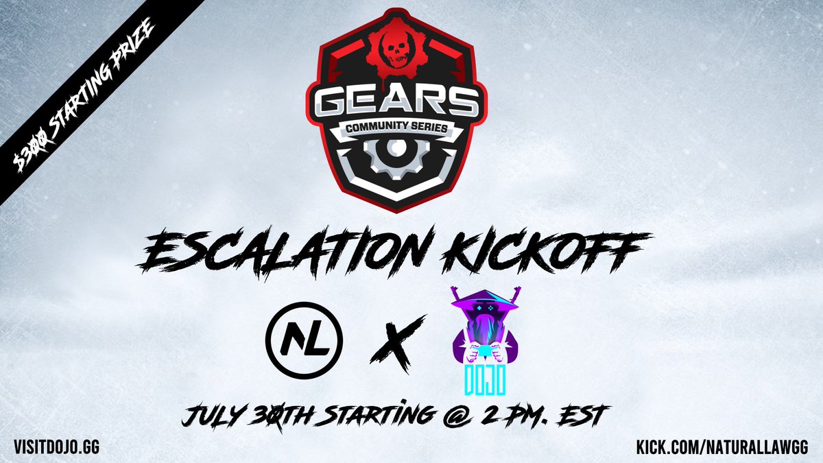 NaturalLawGG's tweet image. The Gears Community Series returns on July 30th in partnership with @VisitDojo !

Free entry and starting prize of $300!

Follow these links for rules and to sign-up:

🎥Kick: kick.com/naturallawgg

🎙️Discord: discord.com/invite/69QjQgb

✅Sign-up: visitdojo.gg/tournaments/64…