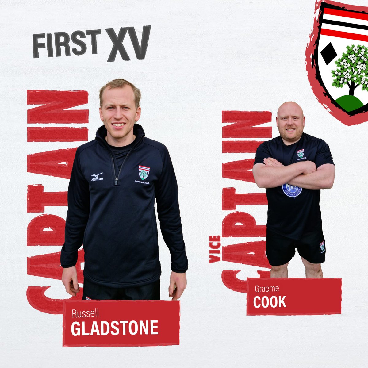 LasswadeRFC's tweet photo. Following our recent AGM, these guys will be leading out our mens' team this season. Great job...and go well! https://t.co/qaPIaBL0zj