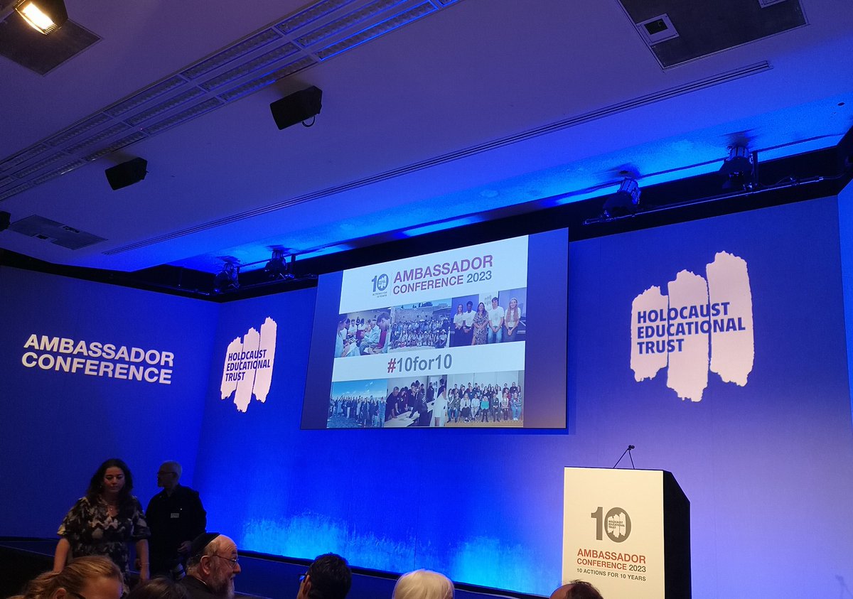 imogendl's tweet photo. I always leave @HolocaustUK #AmCon feeling so motivated and inspired. Thank you to everyone who came to my workshops, all the fascinating speakers, our wonderful survivors and the HET team for their consistent hard work and organisation! #10for10 https://t.co/qKMLI8jNRp