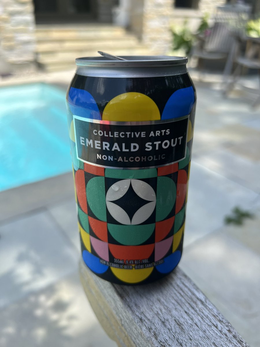 This is by far one of the best tasting #nonalcoholic beers I’ve had. Kudos <a href="/CollectiveBrew/">Collective Arts</a> &amp; thanks.