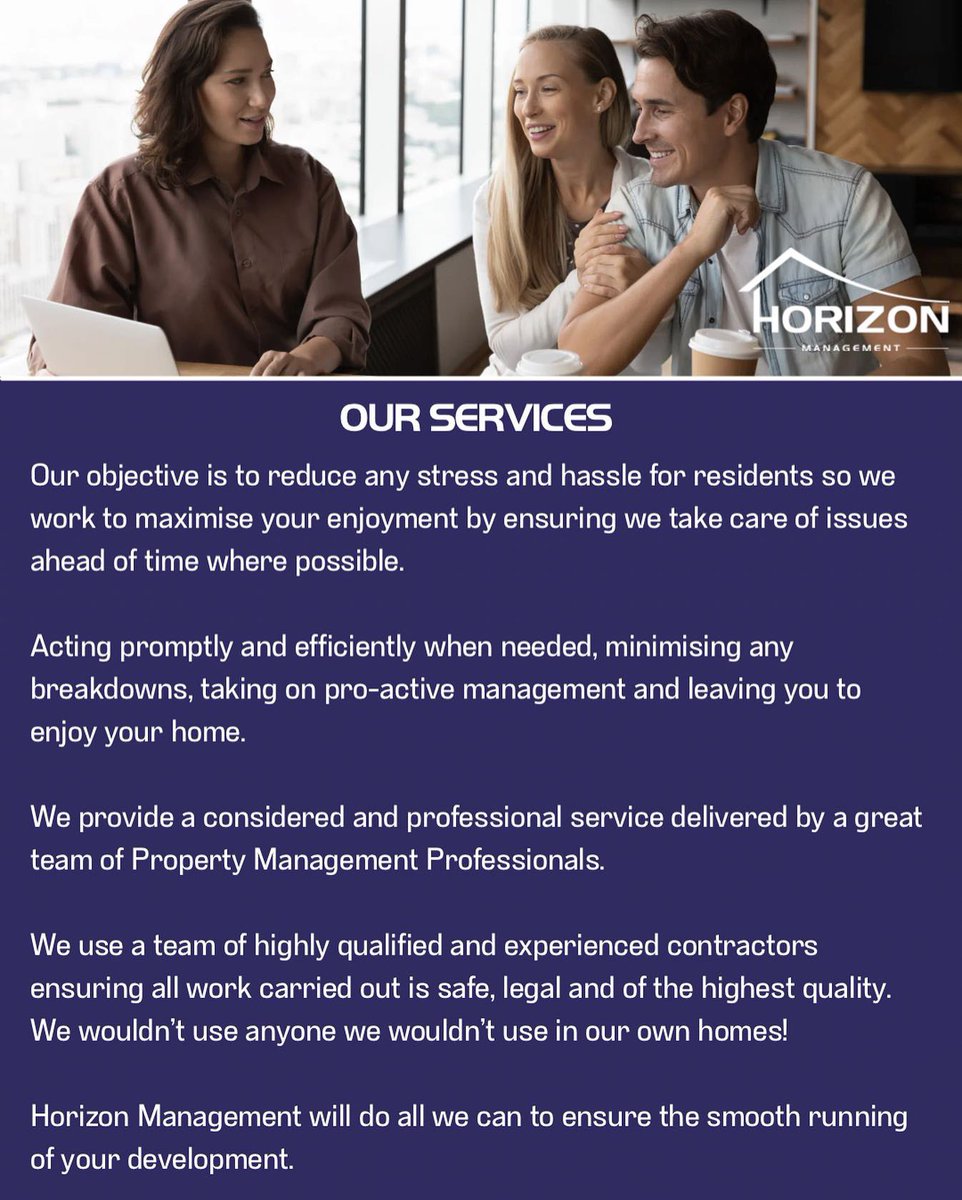 𝐎𝐮𝐫 𝐒𝐞𝐫𝐯𝐢𝐜𝐞𝐬 

✨𝗣𝗥𝗢𝗨𝗗 𝗧𝗢 𝗕𝗘 𝗗𝗜𝗙𝗙𝗘𝗥𝗘𝗡𝗧✨

#horizonmanagement #property #propertymanagement #landlord #sheffield #yorkshire #blockdirectors #blockmanagement #blockliving #choosehorizon #landlords #thehorizongroup #blockmaintenance #servicedapartments