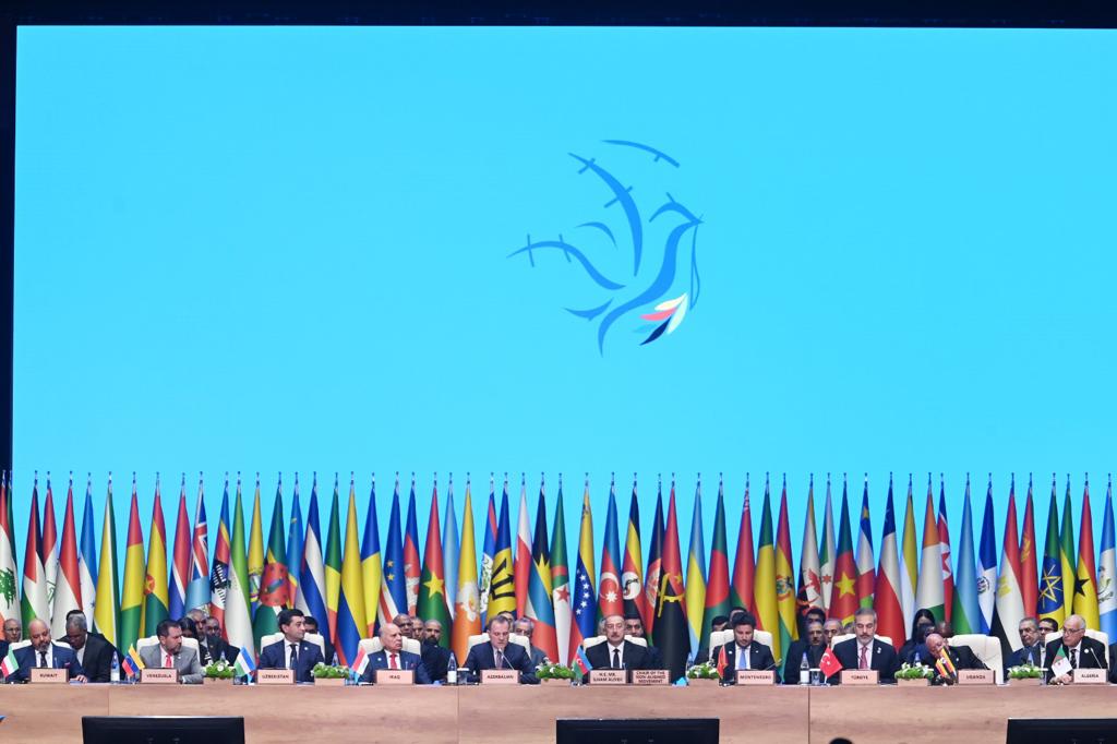 AzerbaijanMFA's tweet photo. Ministerial Meeting of the Coordinating Bureau of the Non-Aligned Movement in Baku, #Azerbaijan has successfully concluded its work. 

As a result of extensive deliberations &amp; determined efforts @NAMChairAZ following important documents were adopted w/ consensus at the meeting👉 https://t.co/sFrGZ5Wj9d