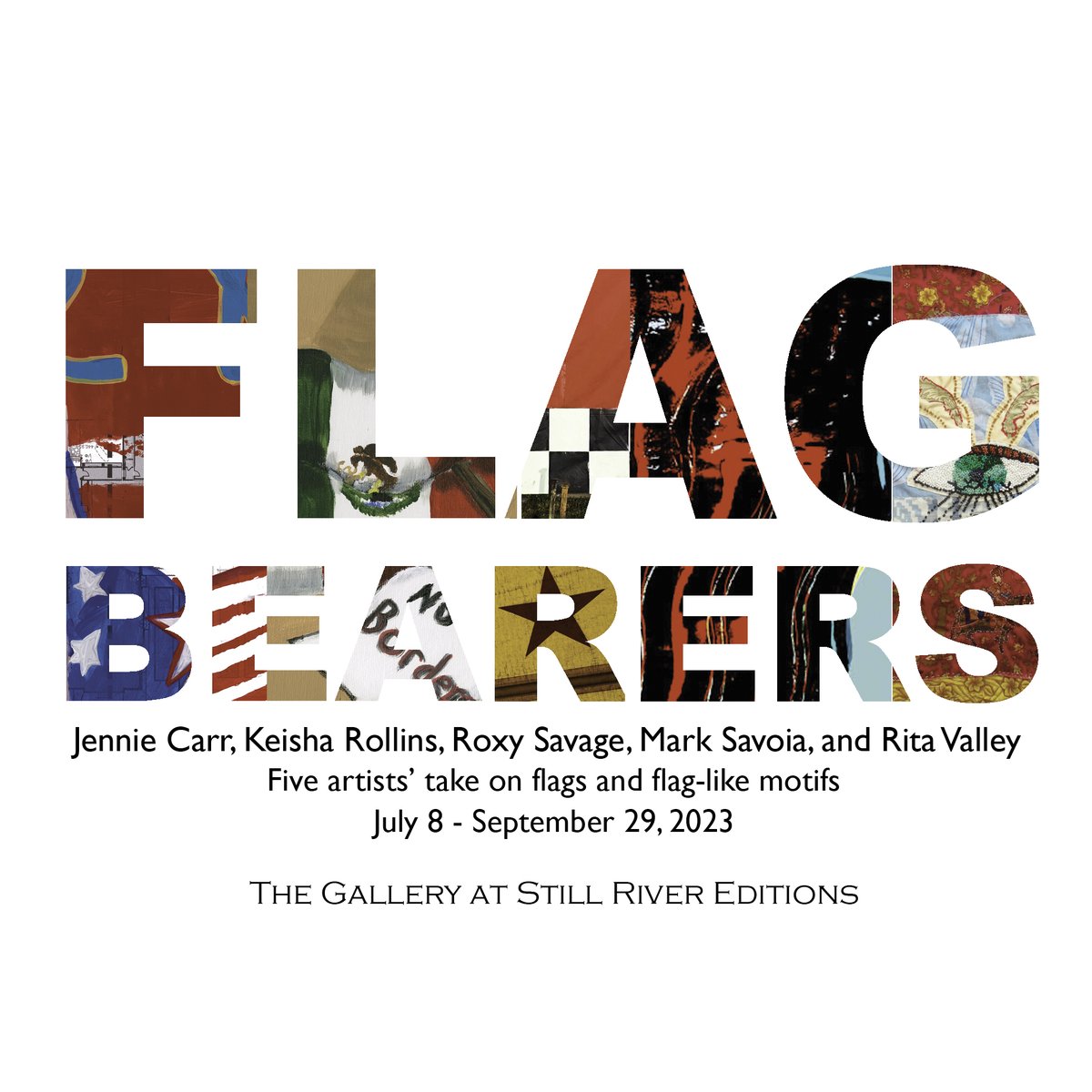 'Flag Bearers' group exhibition opens Sat. 7/8 2 pm - 4 pm mailchi.mp/413e1edd7265/f… #ctart #ctvisit #danbury #danburyct