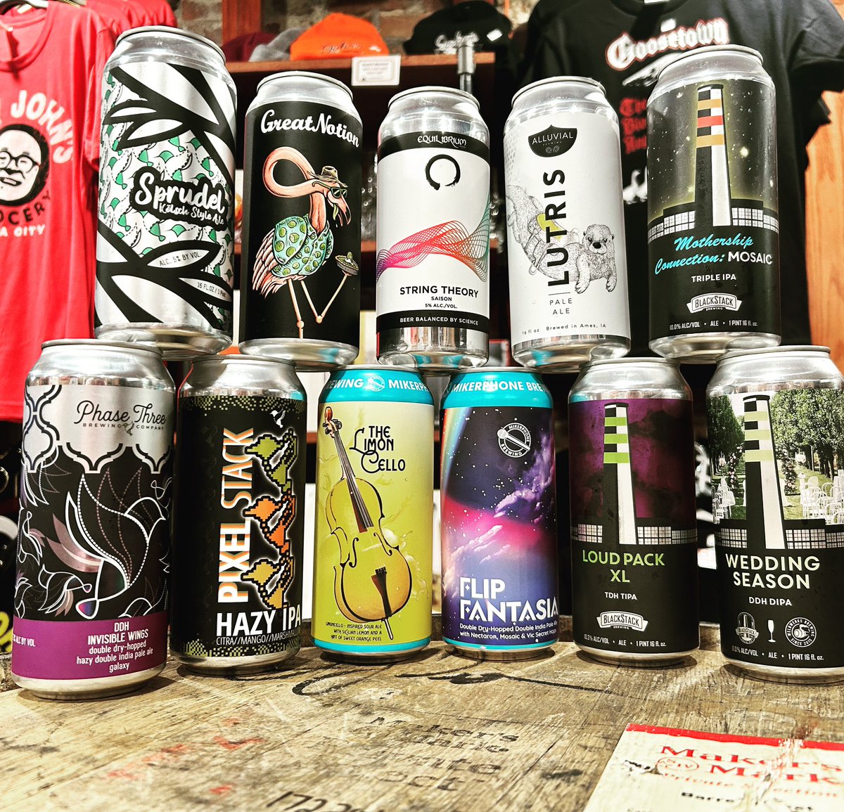 New brews in stock! <a href="/PhaseThreeBrew/">Phase Three Brewing</a> <a href="/BlackStackBrew/">BlackStack Brewing</a> #AlluvialBrewing <a href="/EQBrewery/">Equilibrium Brewery</a> <a href="/GreatNotionPDX/">Great Notion Brewing</a> <a href="/mikerphonebrew/">mikerphonebrewing</a>