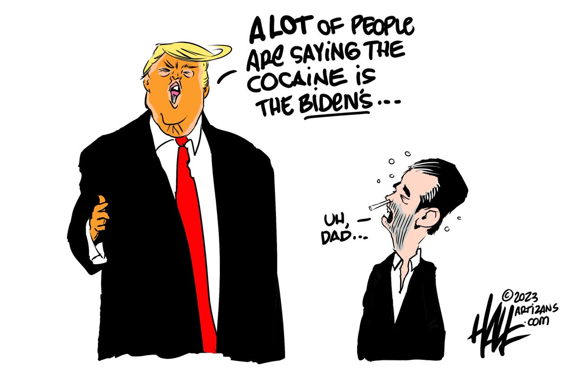 halltoons's tweet photo. My first thought was “junior’s secret stash.” #whitehousecocaine #cocaine #donjunior #trump @jaketapper @LESTRENTtv @CapehartJ @claire_goforth @AprilDRyan @Yamiche @LisaDNews @jimsciutto @Acosta @IAmAmnaNawaz @co_rapunzel4 @ElayneBoosler @JuddApatow https://t.co/pMtgfXiyts