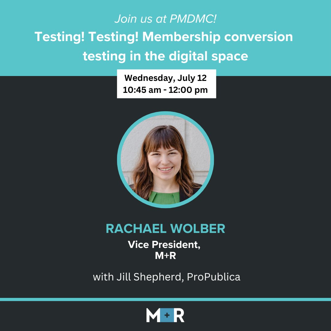 If you're at PMDMC next week in Atlanta, check out Rachael's session! And look out for Sarah DiJulio - she'll be there, too.