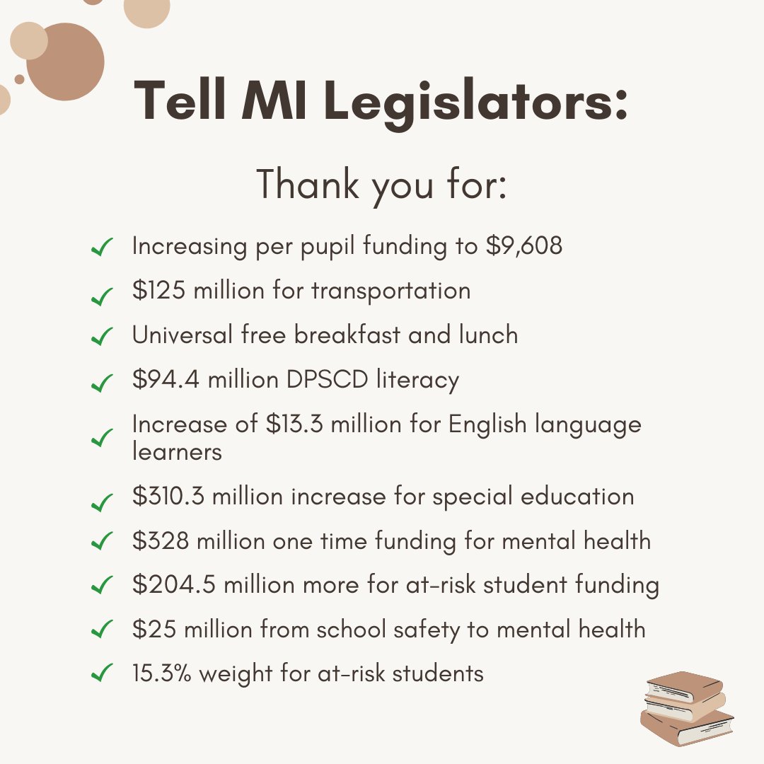 miedjustice's tweet photo. Grateful for the leadership of @ReginaforRep &amp; @darrincamilleri in finalizing the 2023-2024 ed budget, and there is so much to celebrate! There is still work to do, but we are grateful for the wins we achieved together so far.

To read our full statement: https://t.co/2olgVM5xZ4 https://t.co/rz2QTa2yvI