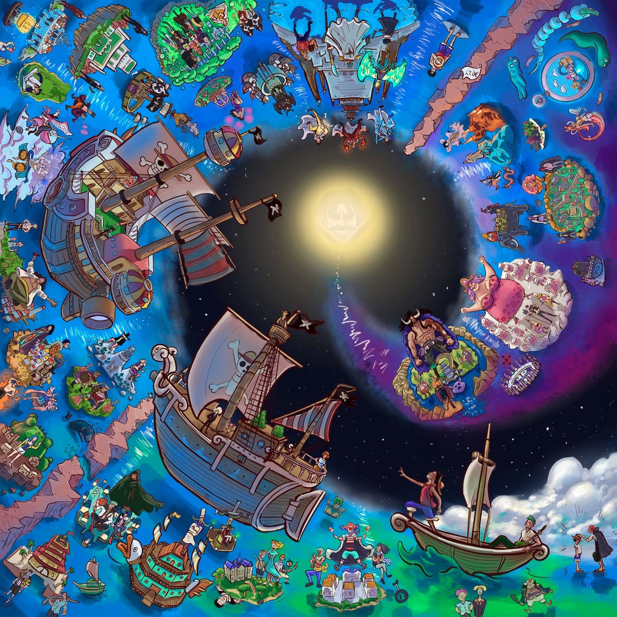 onepiecedaiIys's tweet photo. All One Piece arcs in 1 picture ! https://t.co/enUNKy3MTt