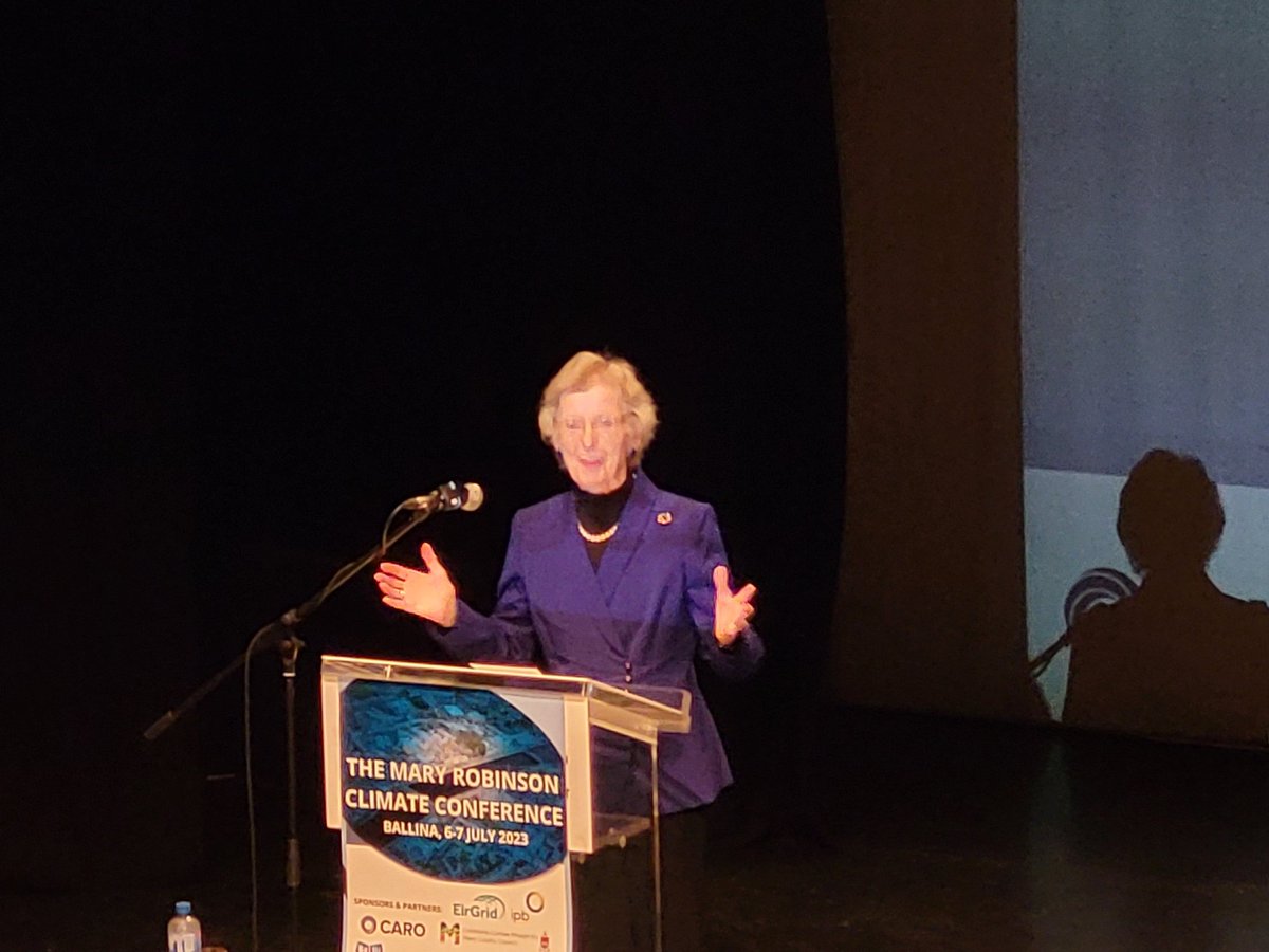 NickJDoran's tweet image. A dedicated &amp;amp; committed-2-change panel of expert speakers inc. #MaryRobinson 2day at #MRCC23 #MaryRobinsonClimateConference @MaryRobinsonCtr had stark messages. We need to be in crisis mode. We did it for #Covid19 we need to do it 4 the #ClimateCrisis, 4 our future. #Saolta #GCE