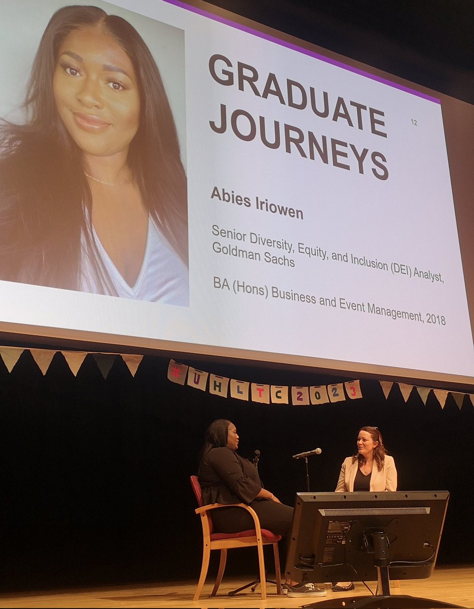 Love a conversational approach. Graduate  <a href="/Abiesxo/">Abies</a> talks to Sarah Austin our alumni relations manager about her journey to success. #UHLTC2023