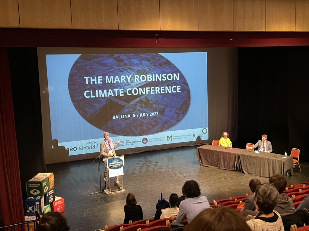Delighted to be sponsoring The Mary Robinson Climate Conference in Ballina. 
Some fantastic panel discussions.