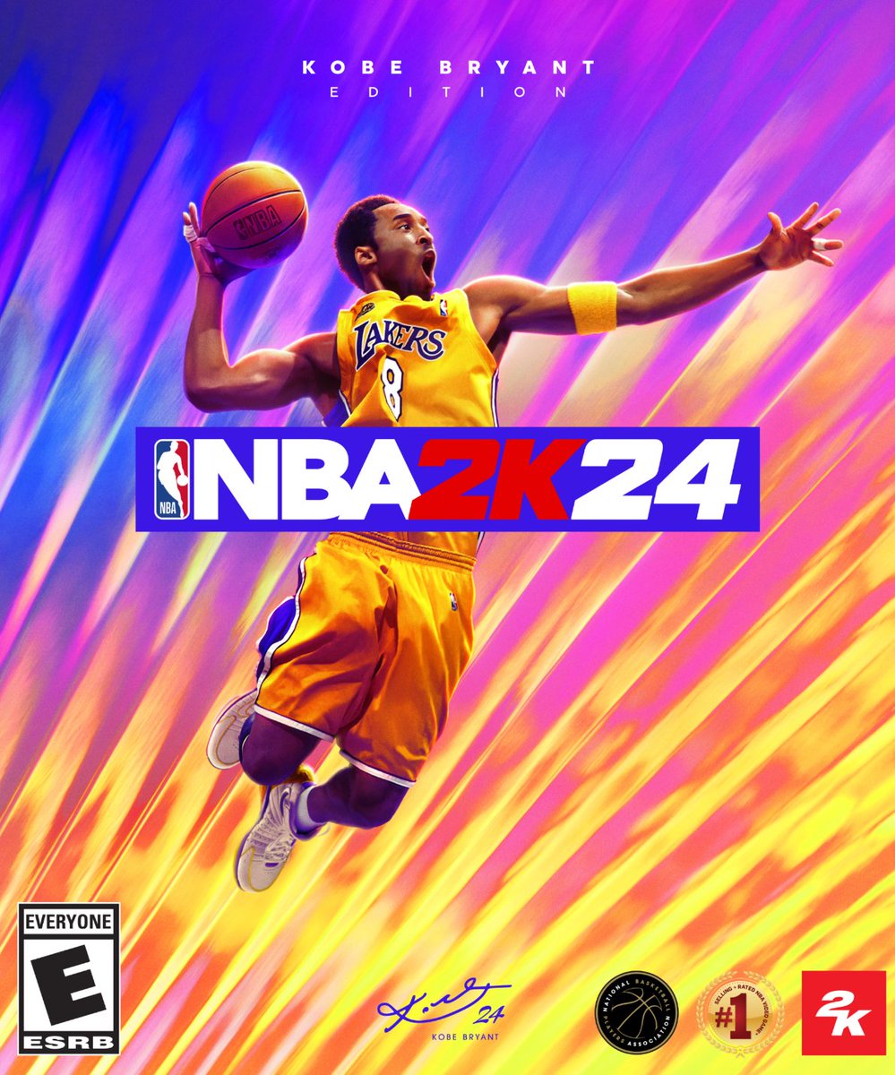 Kobe Bryant is the cover of NBA 2K24 🐍 (via @NBA2K)