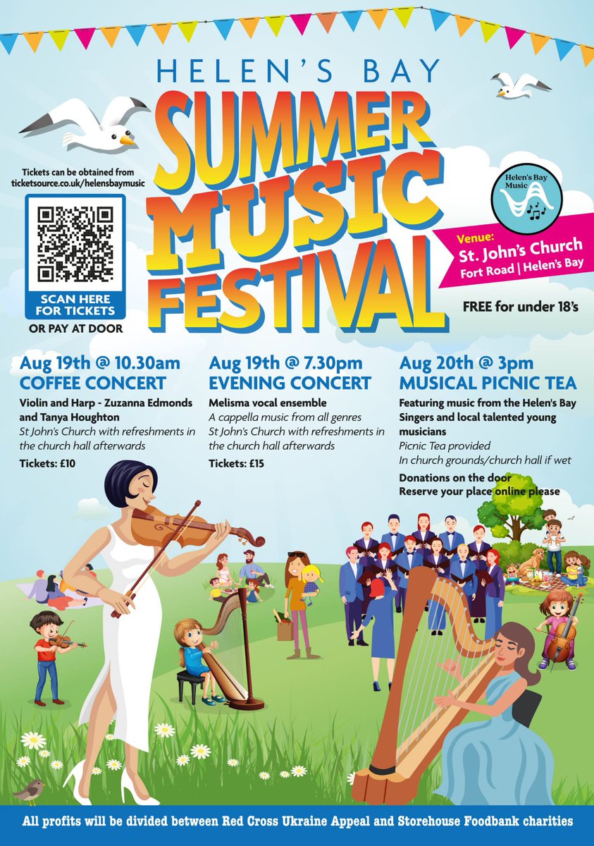 We’re getting the band back together! We can’t wait to sing together again for you and to be a part of this super festival! Tickets here: ticketsource.co.uk/helensbaymusic