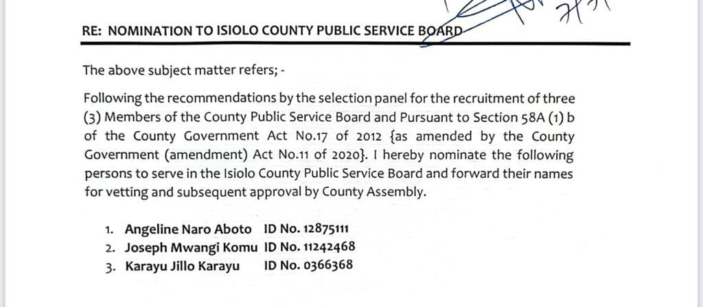 COUNTY ASSEMBLY OF ISIOLO tweet media