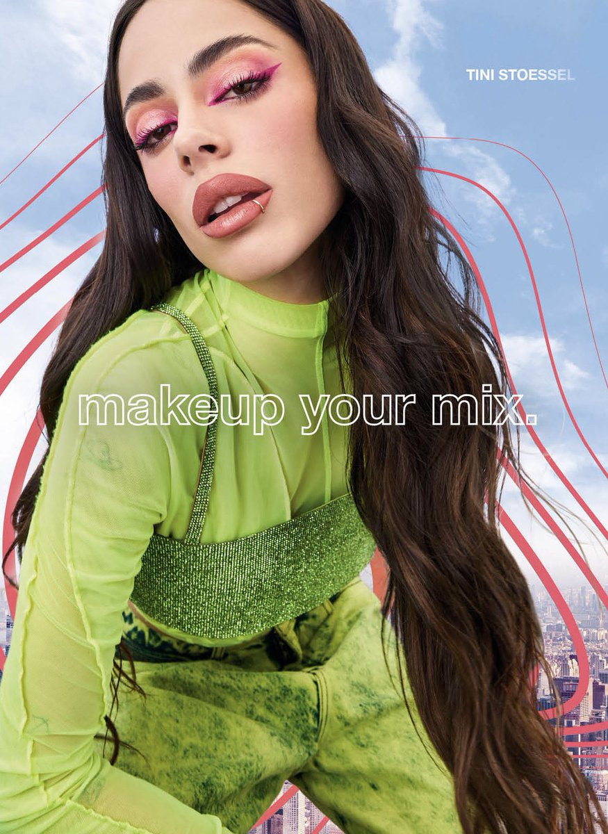 TINIData's tweet photo. TINI es ahora la cara mundial de la línea Maybelline https://t.co/lVg1IrCr5n