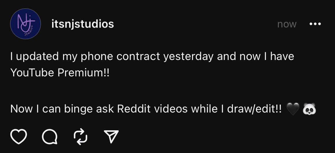 itsnjstudios's tweet photo. I’m on threads!! 🖤🐼 https://t.co/LWDaSGdcZ5