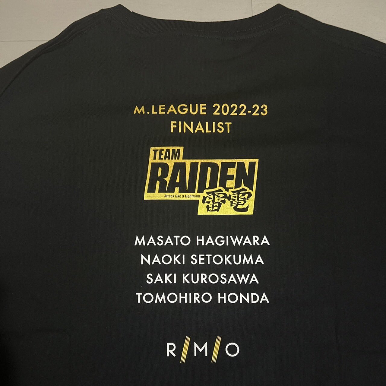 TEAM雷電 ファイナル進出記念Tシャツ(Type-RAIDEN)