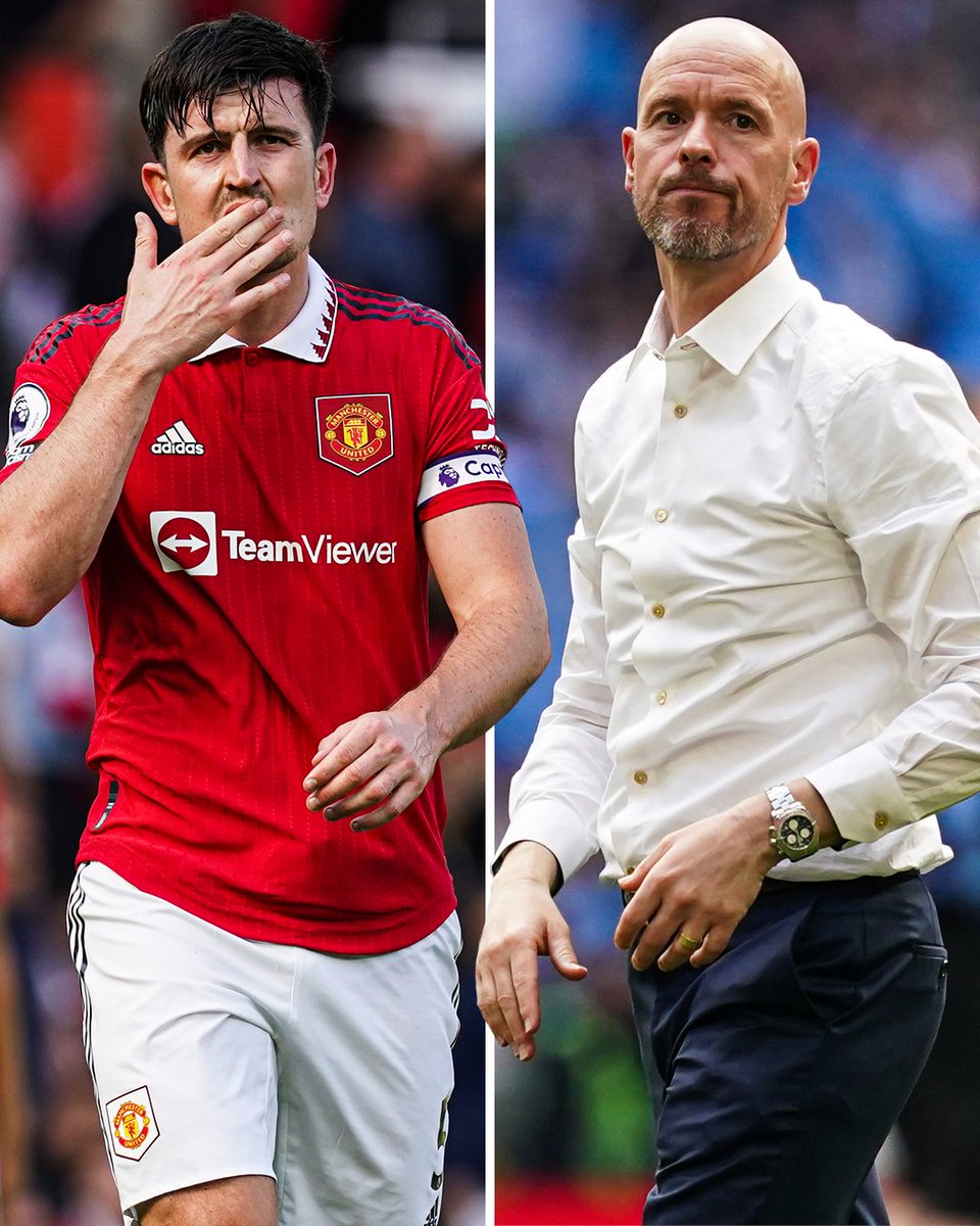 DeadlineDayLive's tweet photo. 🚨 Harry Maguire’s wage increase as a result of Manchester United qualifying for the Champions League is making it more difficult to sell the Englishman. 🏴󠁧󠁢󠁥󠁮󠁧󠁿

Erik Ten Hag wants to raise funds for new signings and is open to parting ways with his captain. 

(Source: @JamieJackson___)