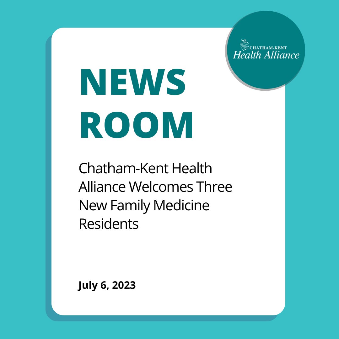 ckhamedia's tweet photo. CKHA is pleased to welcome 3 new Family Medicine Residents. Dr. Advait Desai, Dr. Spencer Pearce and Dr. Joanna Walters, residents from the @SchulichMedDent begin their post-graduate training at CKHA this week.
Read full story ๐ https://t.co/tzsiHlbK2A
#NewPhysicians #CKHA https://t.co/e9btYkdK25