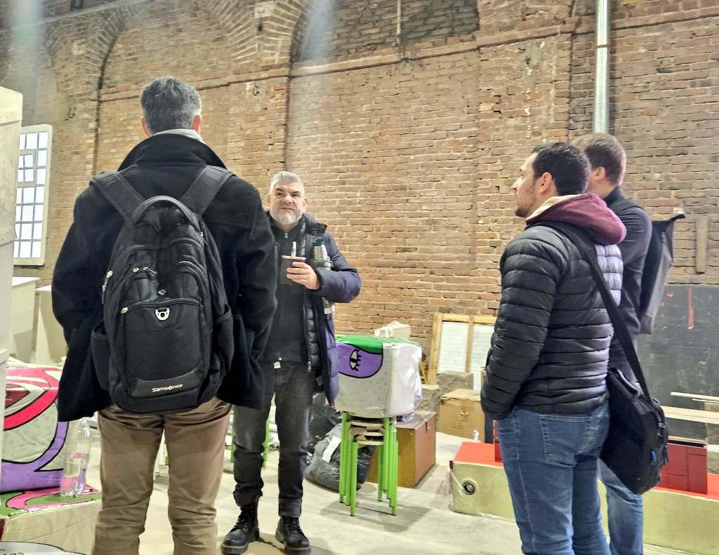 Recorrimos #EspacioArizu con Martín Cortez, coord. de los Organismos Artísticos de la UNCuyo, Tobías Volkmann (director artístico) y José Loyero (coordinador) de la Orquesta Sinfónica, para poder trabajar en conjunto propuestas culturales para el espacio.