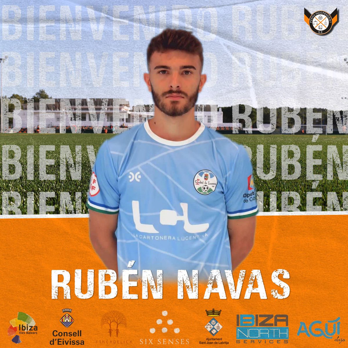 Empezamos el día dando la bienvenida 🤝🏻

📌 COMUNICADO OFICIAL: 
Rubén Navas se incorpora a la SE Penya Independent 💪🏻⚽

¡Bienvenido al municipio de Sant Joan!
#amuntPenya ⚫🟠