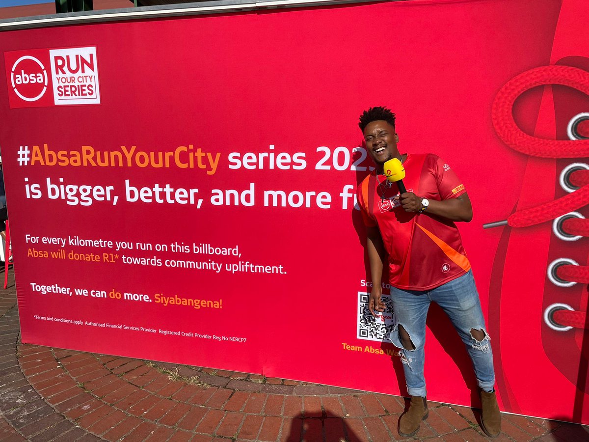 Catch me, Sky, and Carol at Suncoast Casino on Friday, 7 July to collect your race pack for the #AbsaDurban10k. Plus, get to run on the Absa running billboard! Ts, Cs and details at ecr.co.za. Absa is an Authorised FSP and a Registered Credit Provider.