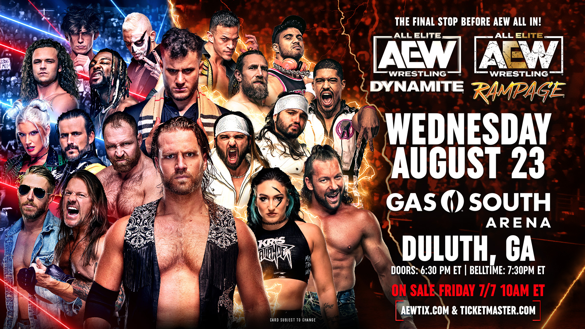 All Elite Wrestling on Twitter "The final stop before AEWAllIn will