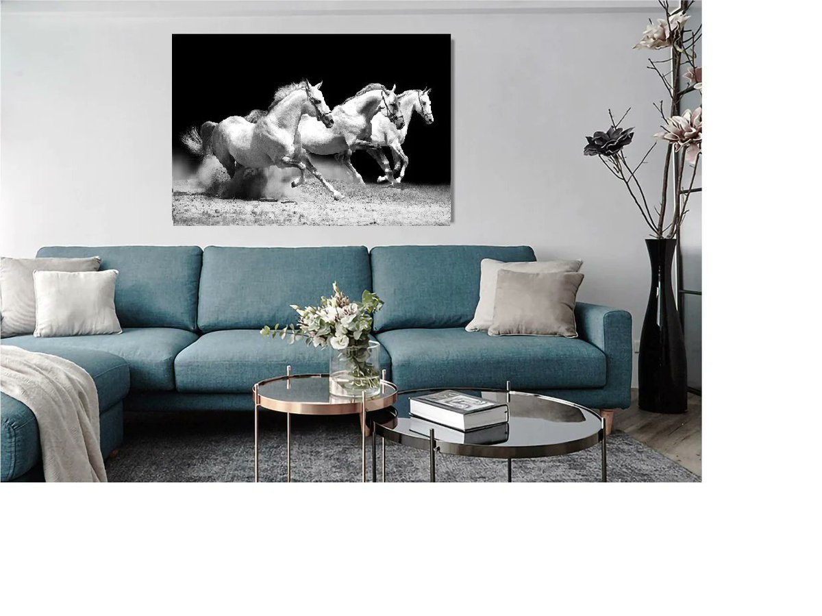 ladolerugs's tweet photo. 'Three Running Horse on the Field' canvas wall art by @LadoleRugs. 🏞️🎨 Elevate your living space with this beautiful 30x40-inch abstract masterpiece. 🏠🖼️ Let your walls tell a story like never before! 

#LadoleRugs #WallArt #HomeDecor https://t.co/5fWmMlH9fM