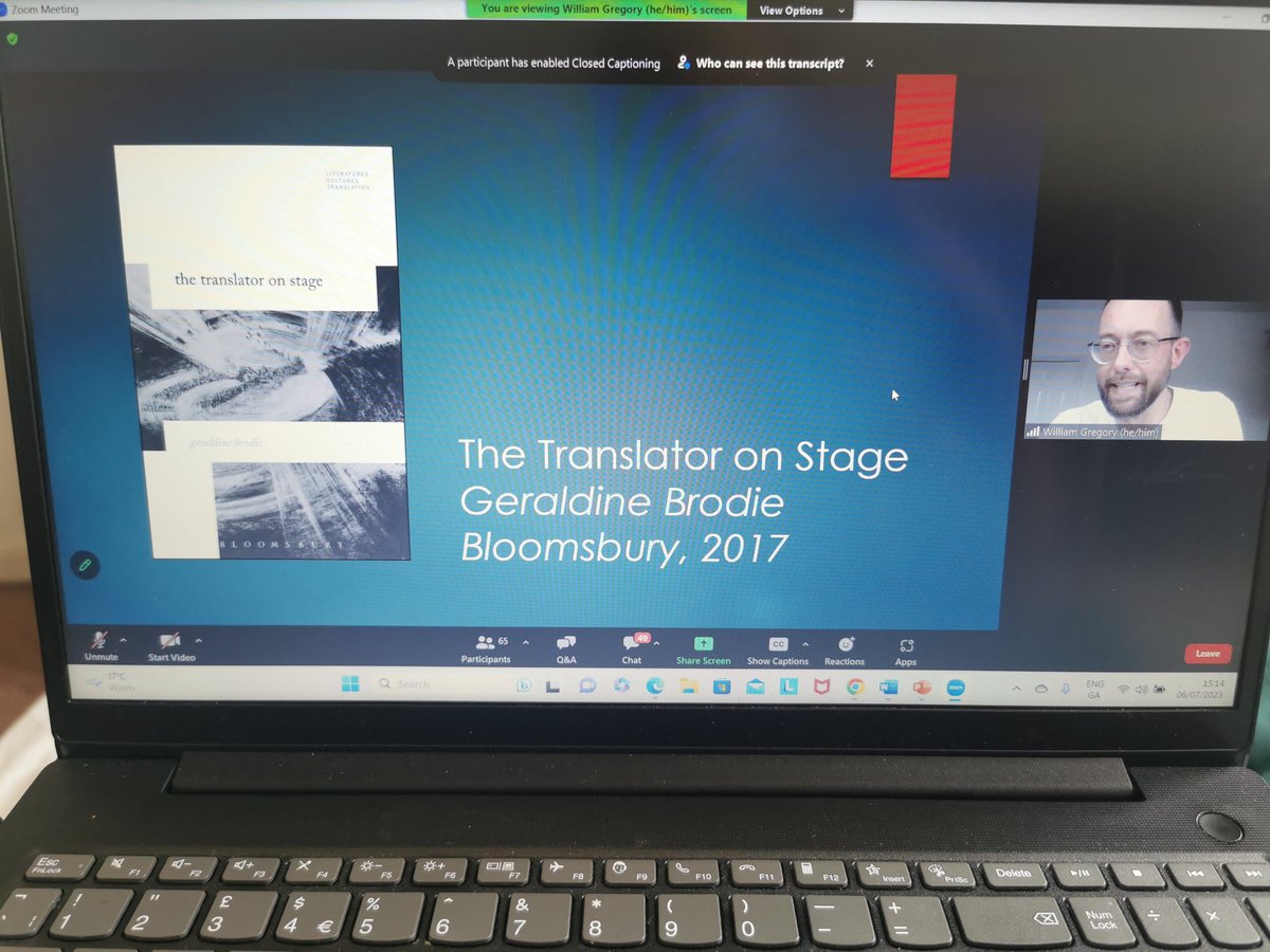 Apocalinguist's tweet photo. I had so much fun at the theatre translation workshop @wjg22 @BristolTransla2 https://t.co/24by2bmq0M