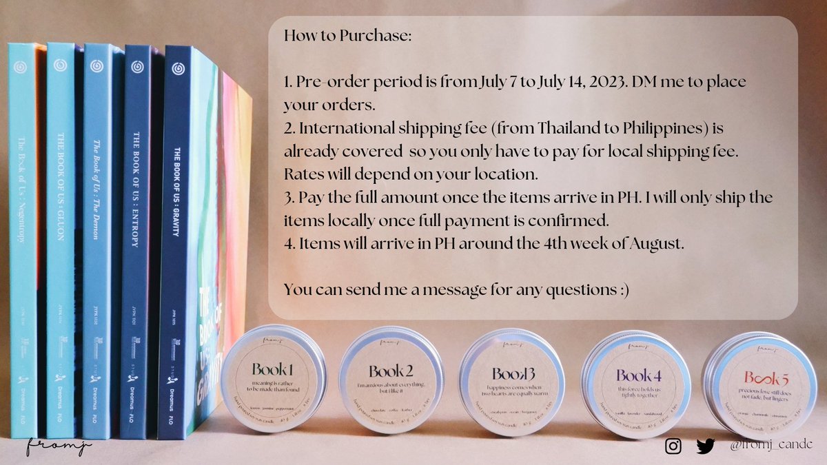 judelibrary's tweet photo. Good news this 7.7! These The Book of Us inspired scented soywax candles are now available for purchase in the Philippines! https://t.co/zfcxuWZnBH