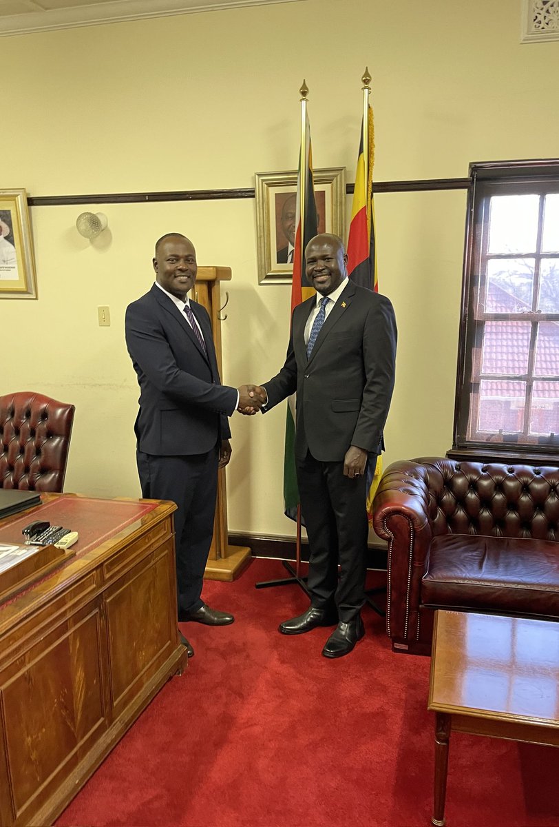 Thank you for hosting me at your office in Pretoria, Your Excellency Ambassador Paul Amoru, The Uganda High Commissioner to South Africa. Your leadership and efforts in strengthening Uganda-South Africa relations are visible. 🙏🏿 @AmoruPaul @nyamadon @Thomas_Tayebwa