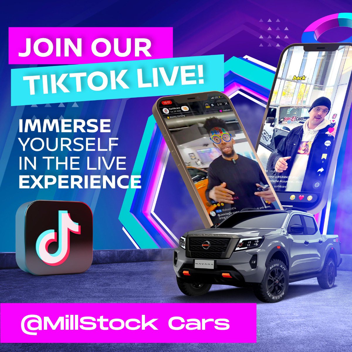 Join us on our live tomorrow @Millstock cars Weekly give sways 😎😎😎😎