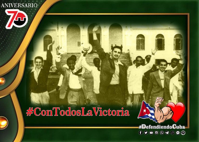 Los martianos de hoy suman sus fuerzas, su trabajo y sus ideas en un solo haz de unidad y continuidad. #JoséMartí está también en el Moncada de hoy‼️

#ConTodosLaVictoria 
#DefendiendoCuba🇨🇺💪❤️