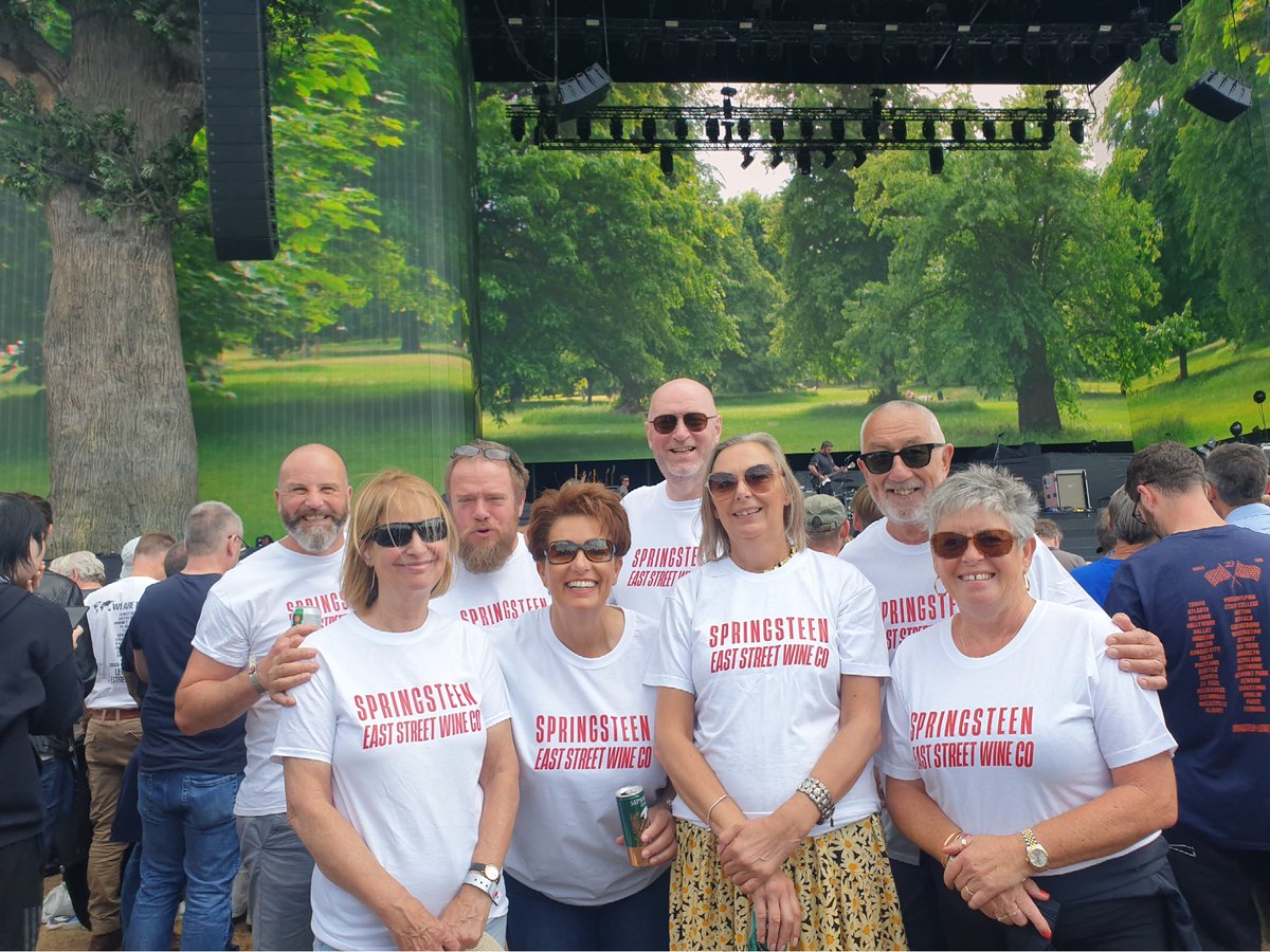 With The Boss <a href="/springsteen/">Bruce Springsteen</a> in town the <a href="/EastStreetWines/">East Street Wine Co</a> team are having a day off to see the great man. @bst