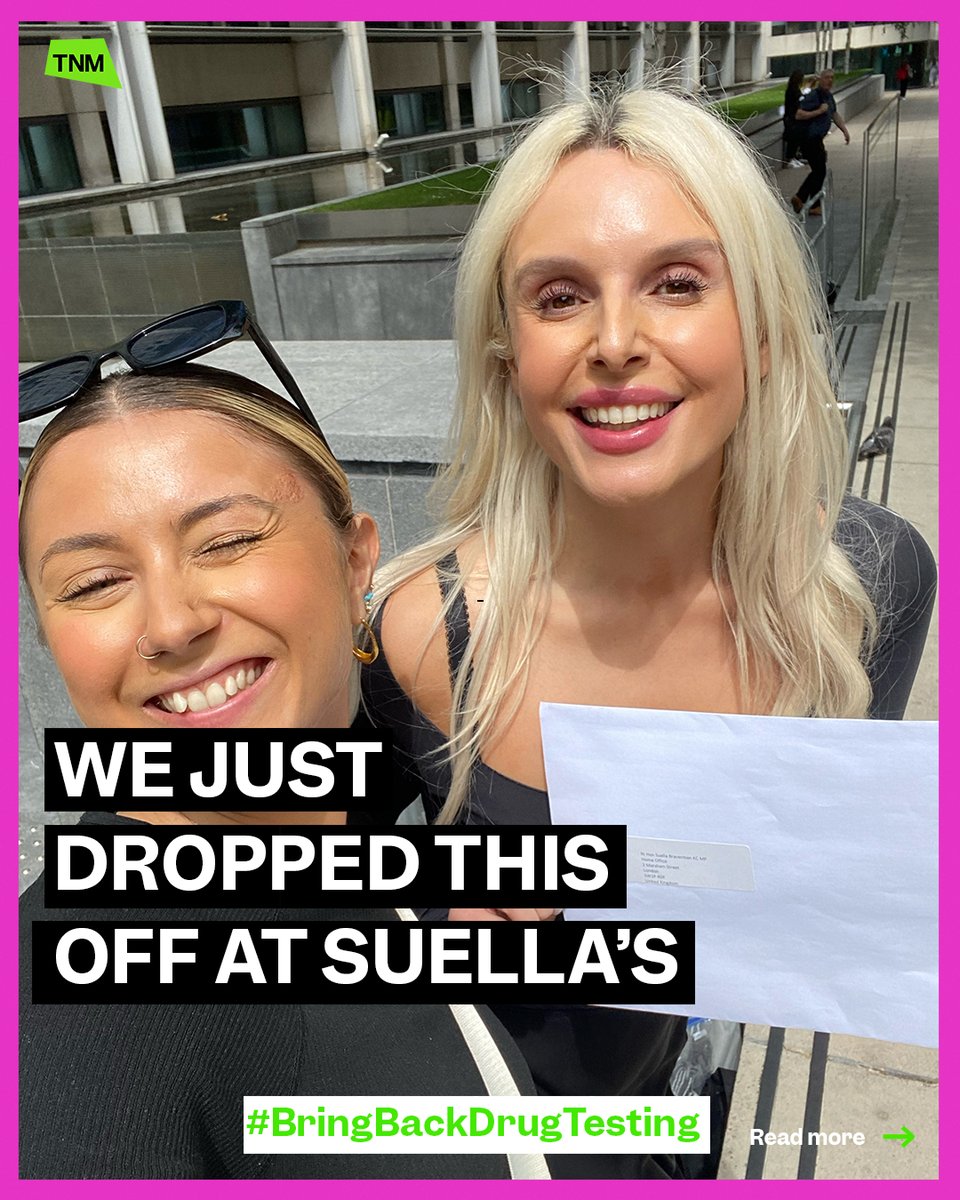 thenewsmovement's tweet photo. Dear @suellabraverman,
Drug testing saves lives so please #BringBackDrugTesting
Yours sincerely,
(see below) https://t.co/6zEgYpddZs