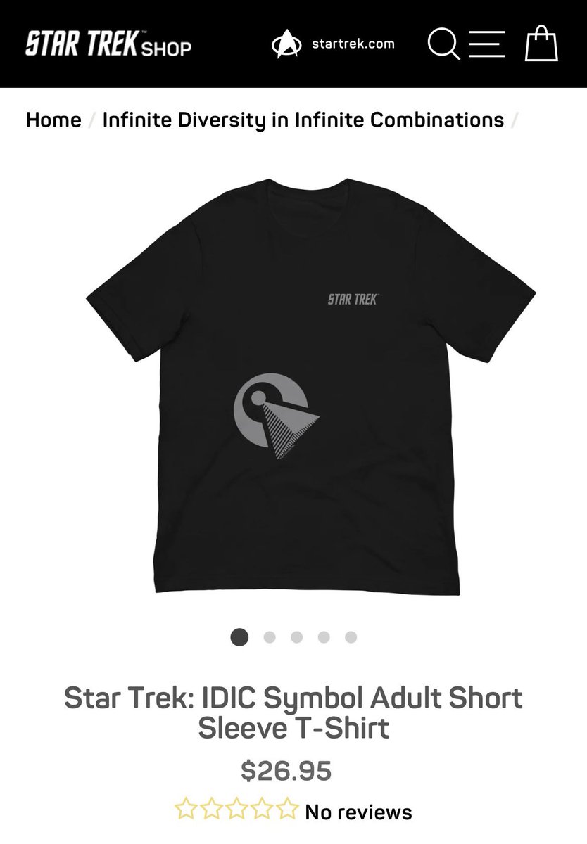 Respectfully, how does the placement of this IDIC look good on anyone?

#SaveStarTrekProdigy 
#StarTrekLegacy
#StarTrekStrangeNewWorlds 
#IDIC