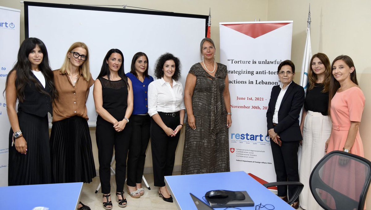 Torture is unlawful. Yesterday, I met with @RESTARTCENTER for the rehabilitation of victims of violence and torture in Tripoli🇱🇧. The prevention of torture is a key priority of Switzerland’s🇨🇭 human rights policy globally and in Lebanon🇱🇧 and Syria 🇸🇾.
