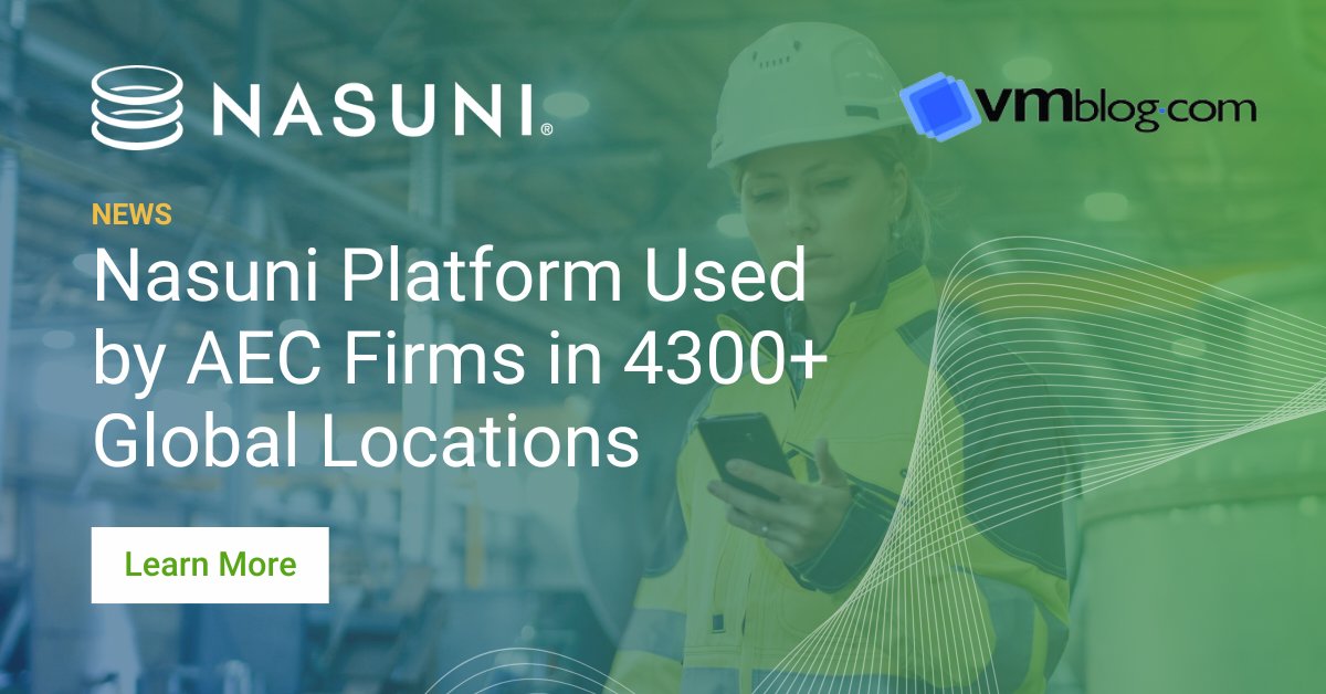 Nasuni's tweet image. Nasuni&apos;s latest momentum in the #AEC industry is featured in @vmblog&apos;s latest article.

Learn why organizations like @perkinswill chose @Nasuni to modernize their legacy file infrastructure: bit.ly/43aYezv #Nasuni #FileDataServices #CloudFirst #CloudMigration #Ransomware