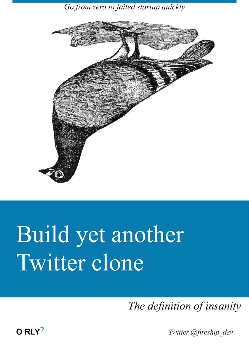 fireship_dev's tweet photo. We need moar Twitter alternatives...

Threads
Bluesky
Mastodon
Parler
Nostr
Peepeth
Diaspora
MeWe
Minds
Gettr
TruthSocial
Cohost https://t.co/dMWP7NXasX