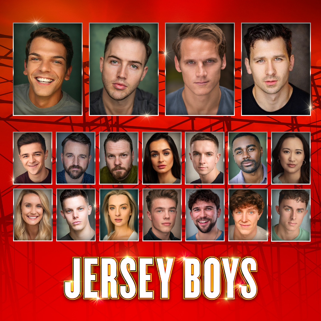 We can't take our eyes off our new 2023/24 #JerseyBoysLondon company. #CastAnnouncement