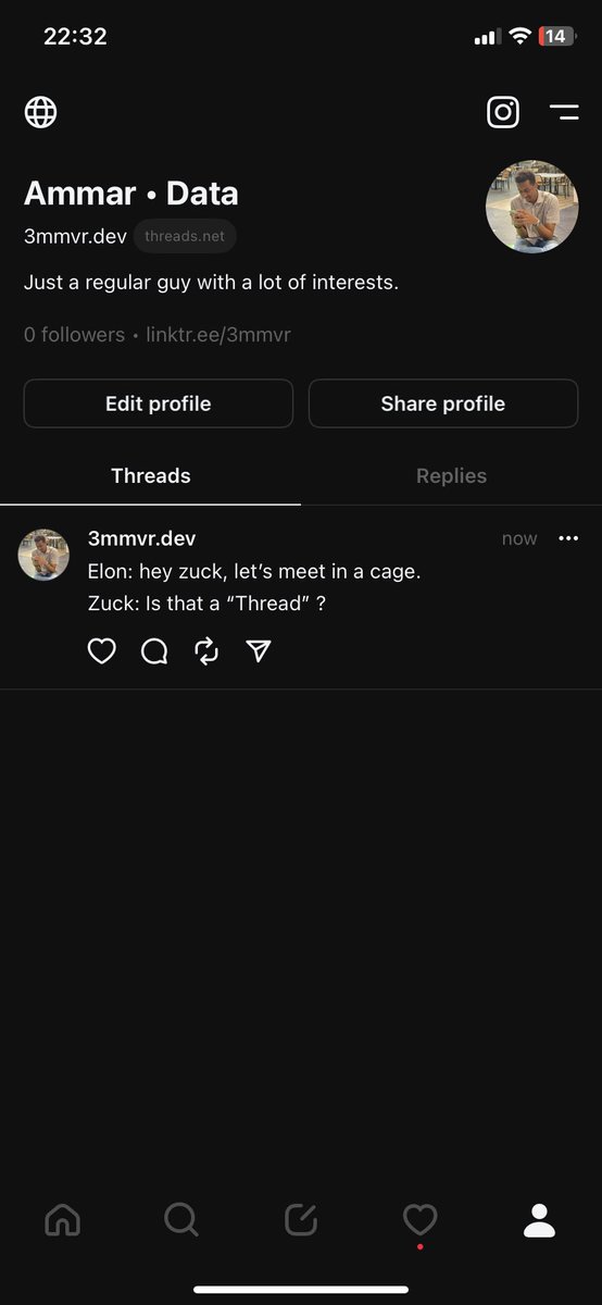 3mmvr's tweet photo. @elonmusk I think you got what you asked for 😂😂.

Btw here’s my threads account for those who wanna beef there too:
https://t.co/4oSovqKsBH https://t.co/ju3Rw7rCWd