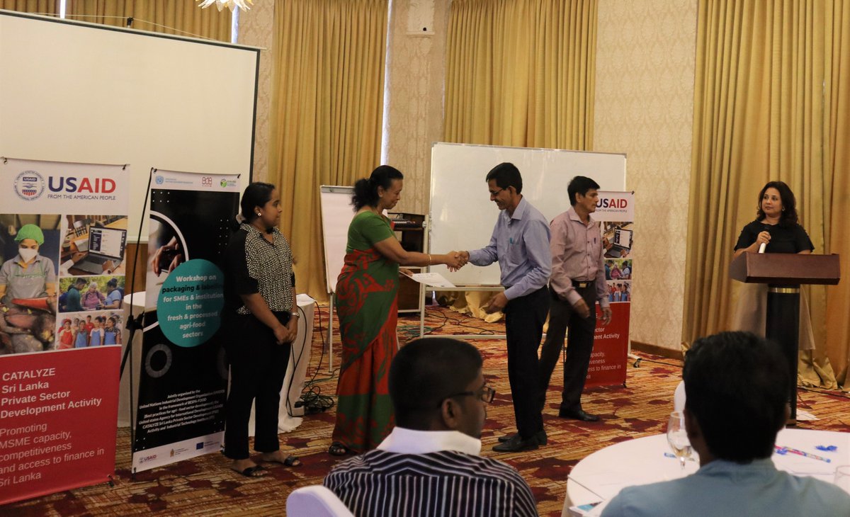 Celebrating🌏#MSMEDay 2023! The <a href="/USAID/">USAID</a> Private Sector Development Activity in #SriLanka, <a href="/UNIDO/">UNIDO</a>, and #ITI organized the third Packaging &amp; Labeling Workshop for MSMEs to promote food safety, sustainability, compliance, a market access. #Agribusiness #SustainableGrowth